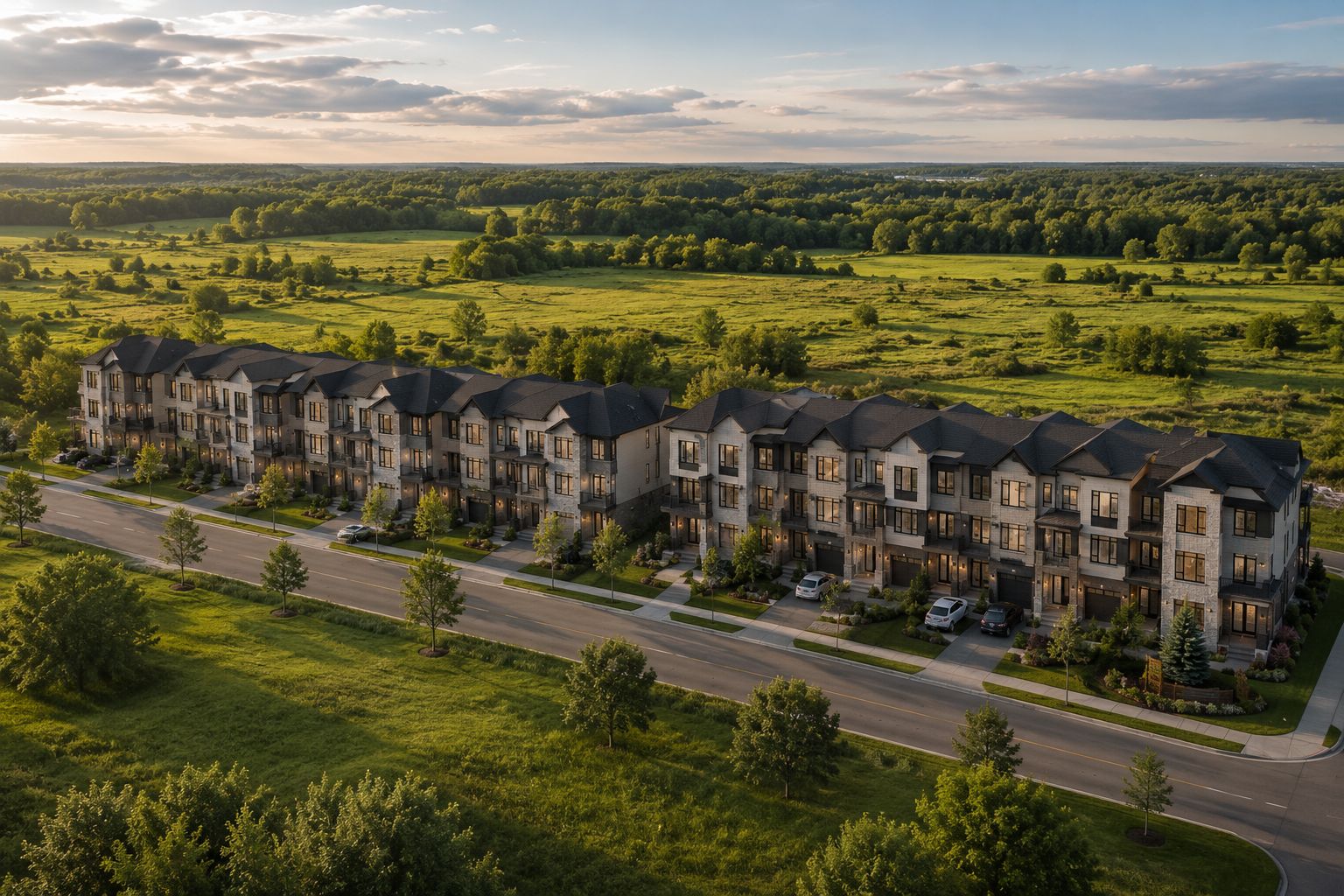 The Bridleway townhomes by Caivan in Ontario